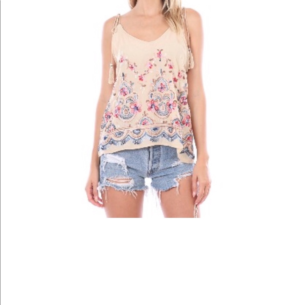 Embroidery Summer Tank
